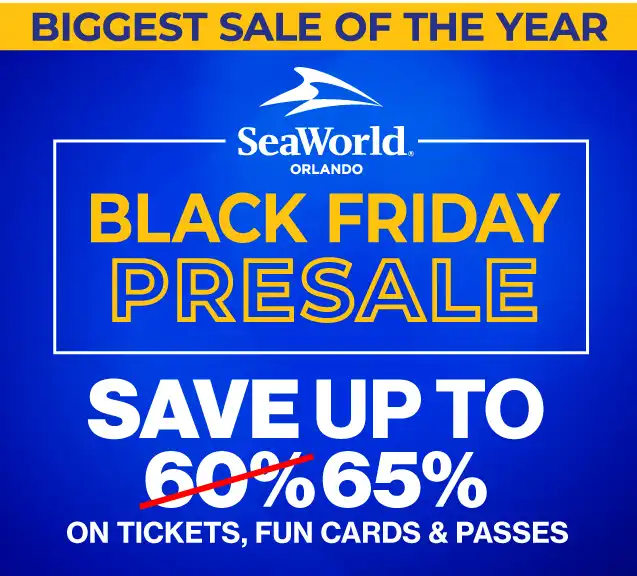 Black Friday SeaWorld